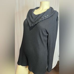 Chicos black size large sweater stretch